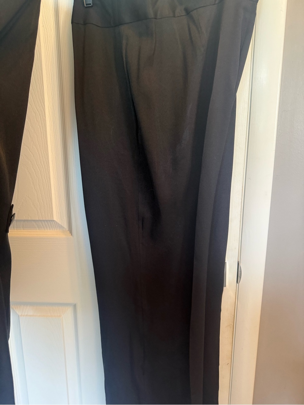Ashley Stewart Black Wide-Leg Dress Trousers